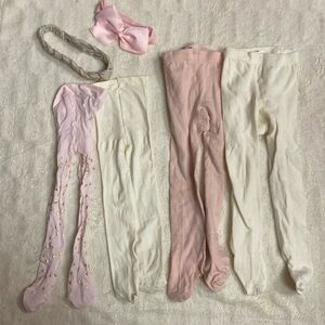 Bundle of tights and headbands (2T)